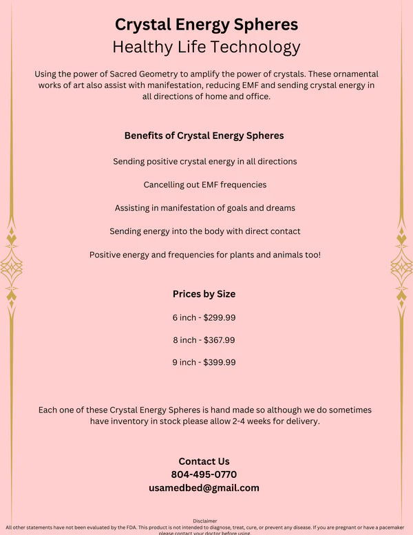 Crystal Energy Spheres