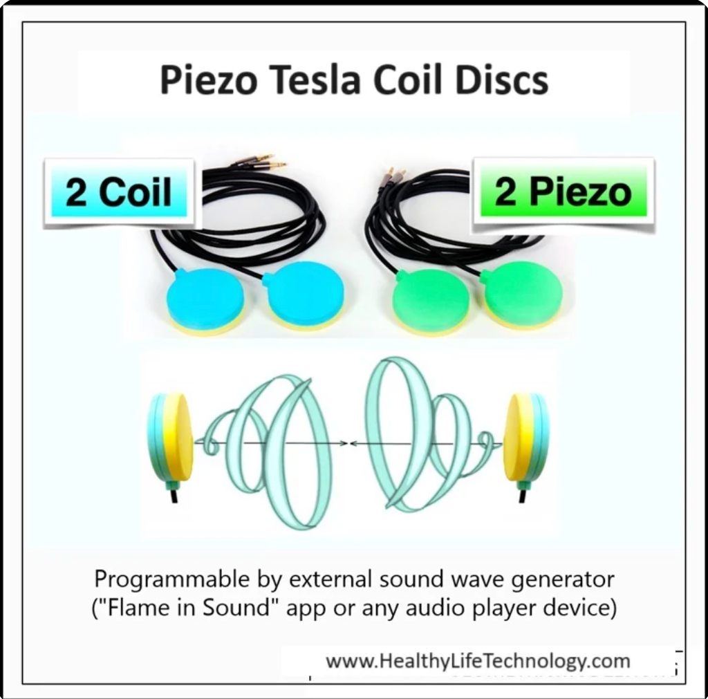 Piezo Tesla Coil Disc Set