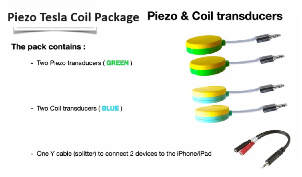 Piezo Tesla Coil Disc Set